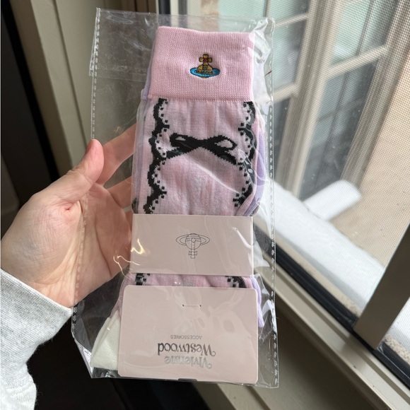 Vivienne Westwood Crystal Glass Breathable Socks - Picture 3 of 3